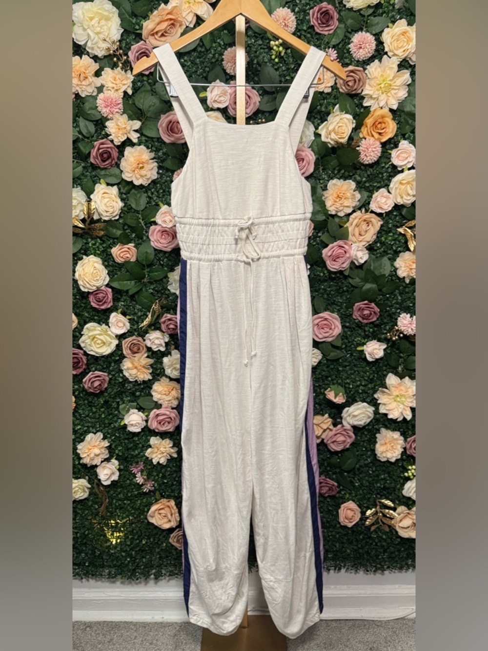 Daily Practice Striped Side Jumpsuit NWOT